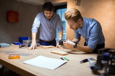 Entrepreneurs Two Men Working at Table