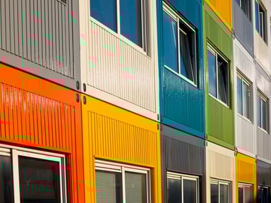 Temporary Buildings in Multiple Colors