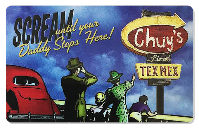 A Chuy's gift card.