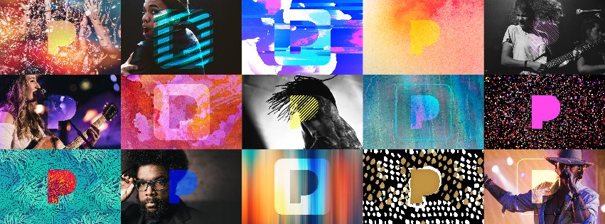 Collage of artists on Pandora