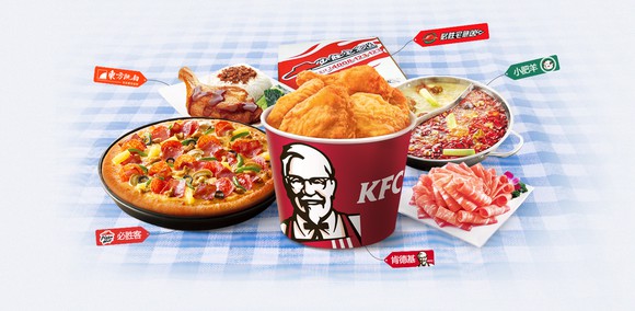 Various Yum China foods. 