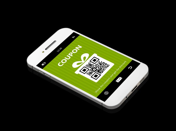 Digital coupon on smartphone