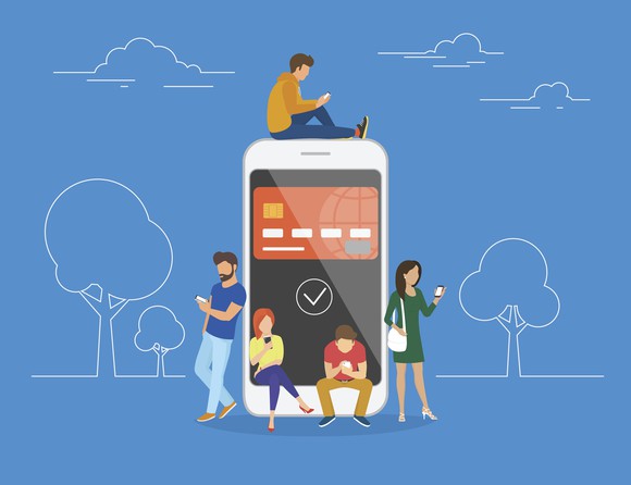 A diagram of wireless phones