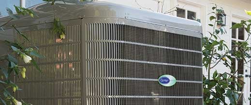 a Carrier air conditioning unit. Carrier is part of United Technologies's climate, controls & security segment