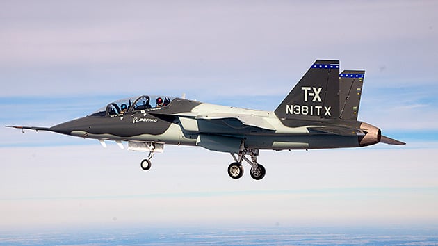 Boeing T-X trainer prototype jet.