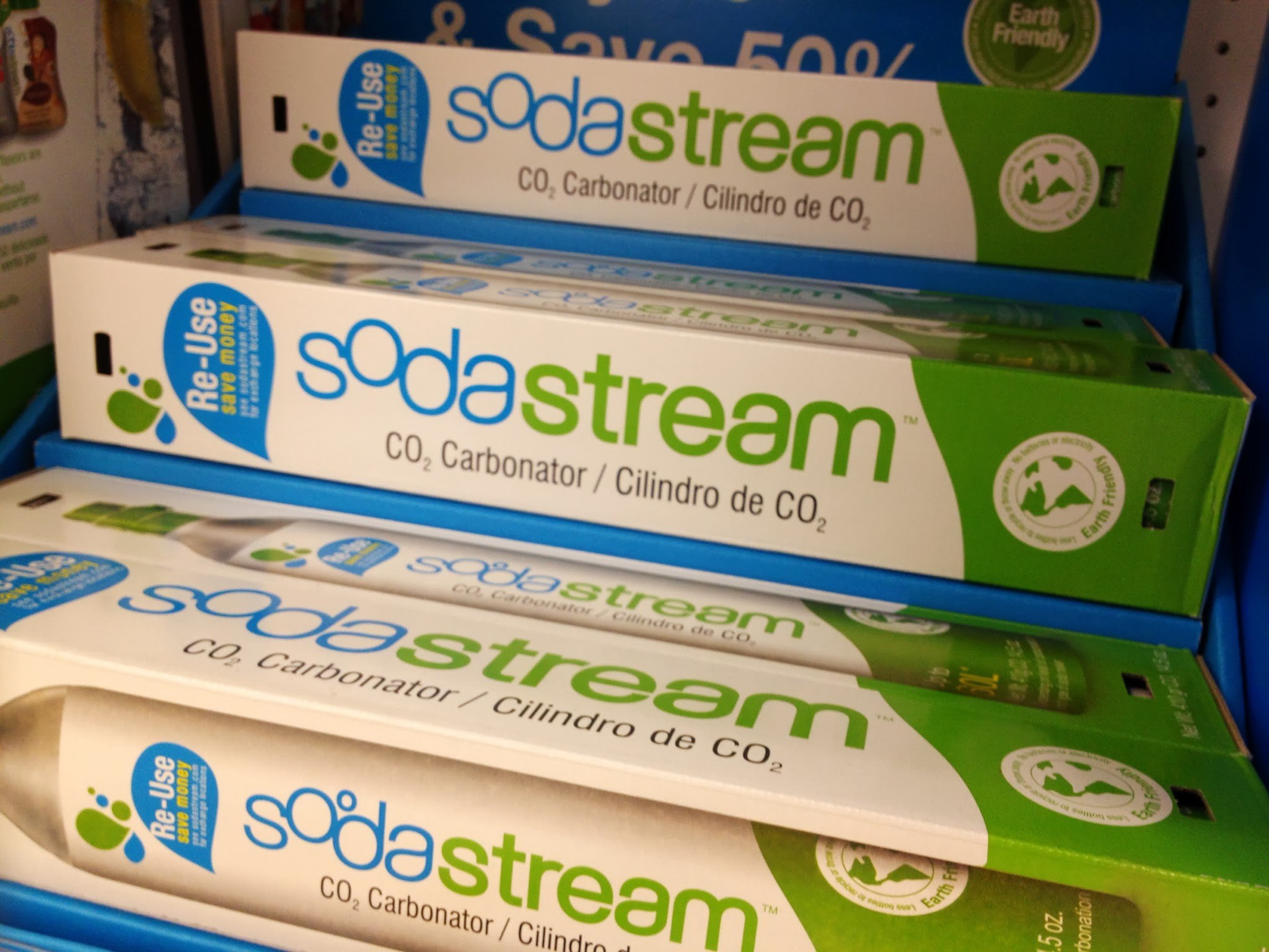 Sodastream refill cartridges. 