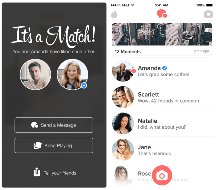 A feature of the Tinder app that now allows users to become "verified". 