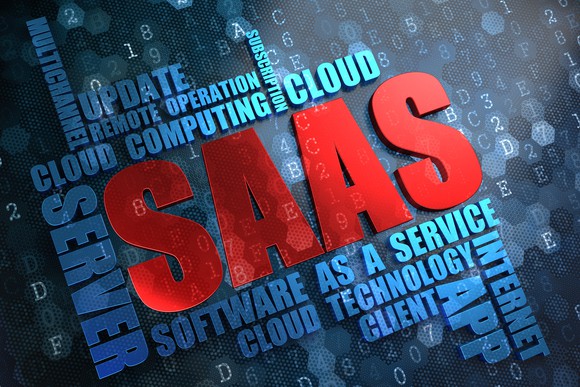 Work cloud featuring "SAAS".