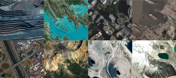 Imagery from DigitalGlobe's various satellites.