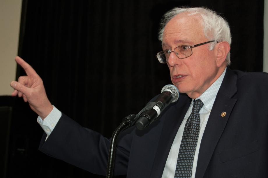 Vermont Senator Bernie Sanders. 
