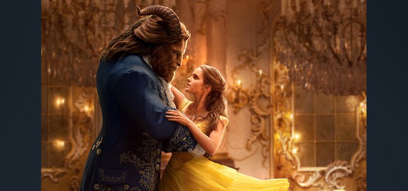 A still shot from the Beauty and the Beast live-action film.