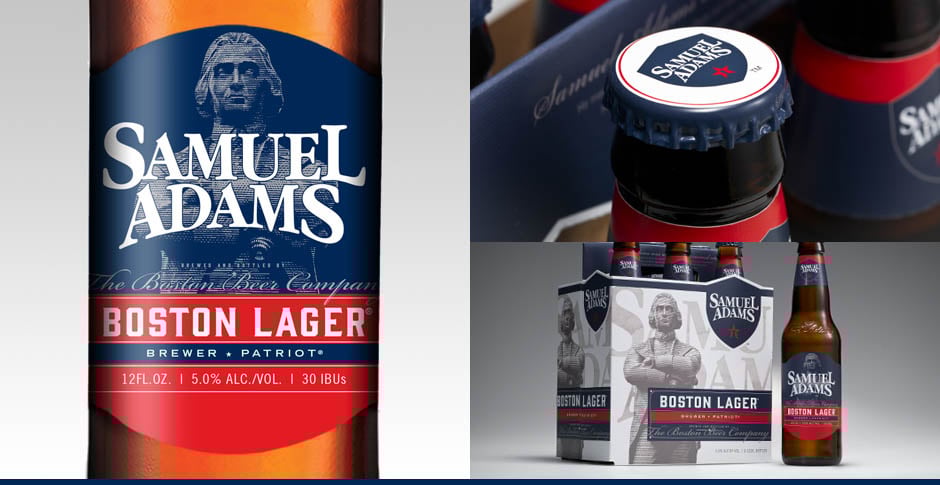 New labels for Boston Beer's Samuel Adams Boston Lager