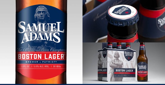 New labels for Boston Beer's Samuel Adams Boston Lager