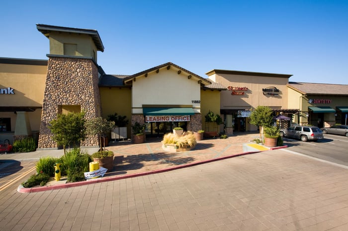 Retail Opportunity Investments' Sycamore Creek Shopping Center in Corona, California.