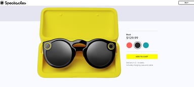 Snap spectacles