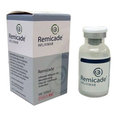 Box and vial of Remicade. 