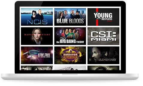 CBS All Access on a laptop