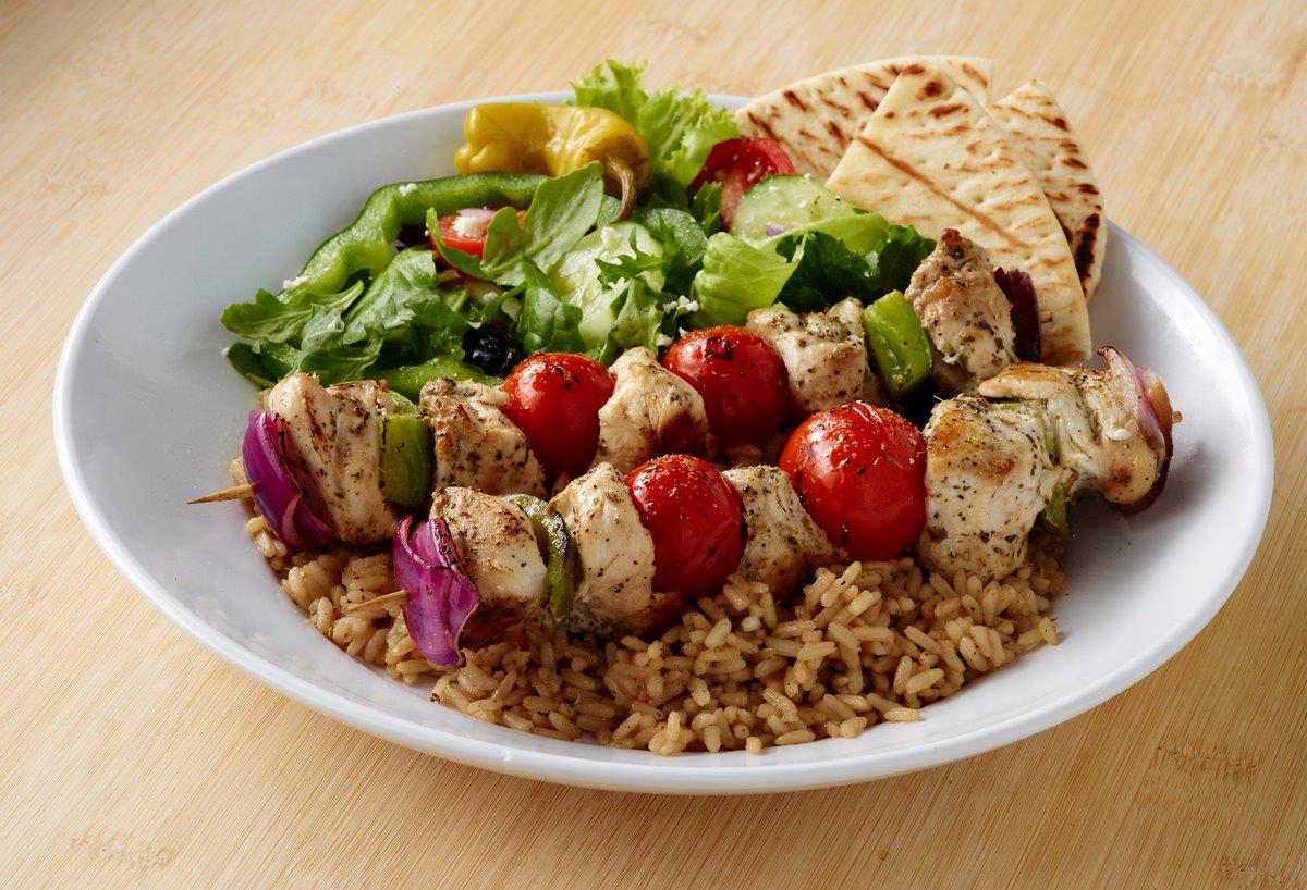 Zoe's Kitchen's chicken kabobs