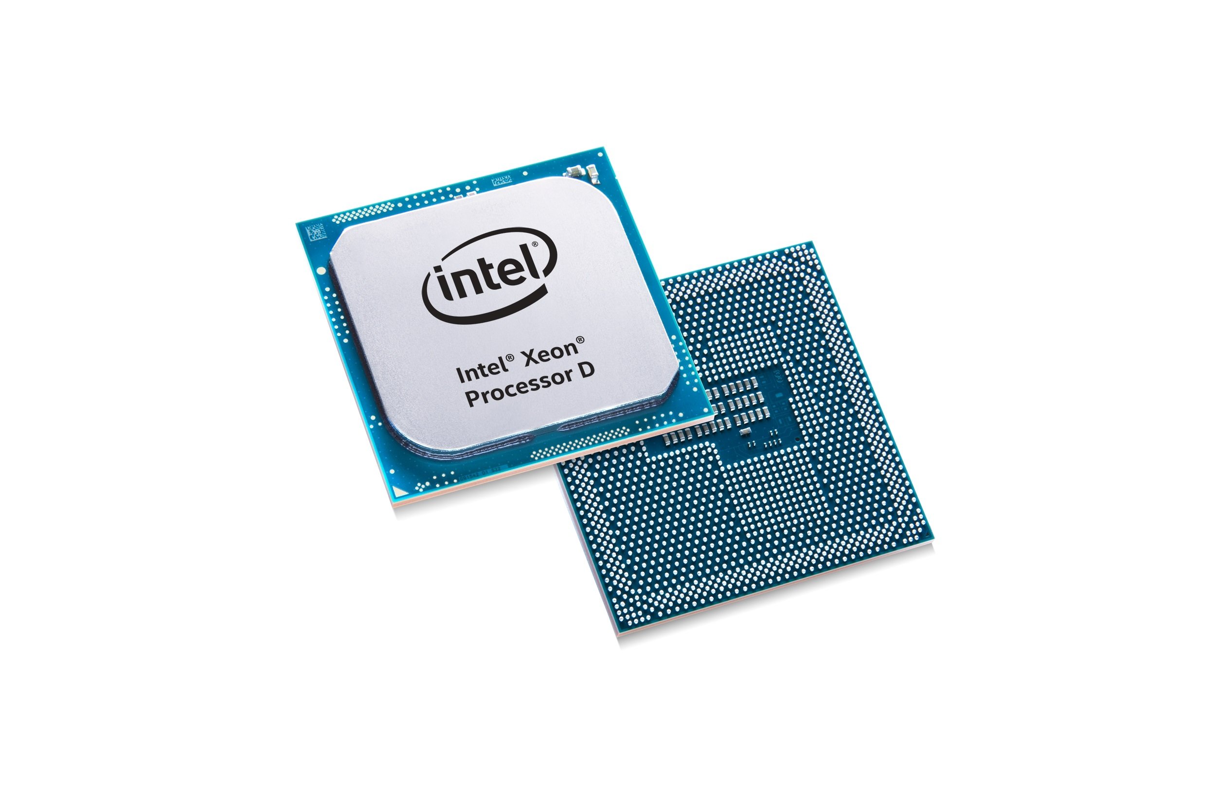 This image shows Intel's Xeon D processor,  processor family manufactured on Intel's 14-nanometer technology and aimed at dense server and networking workloads. 