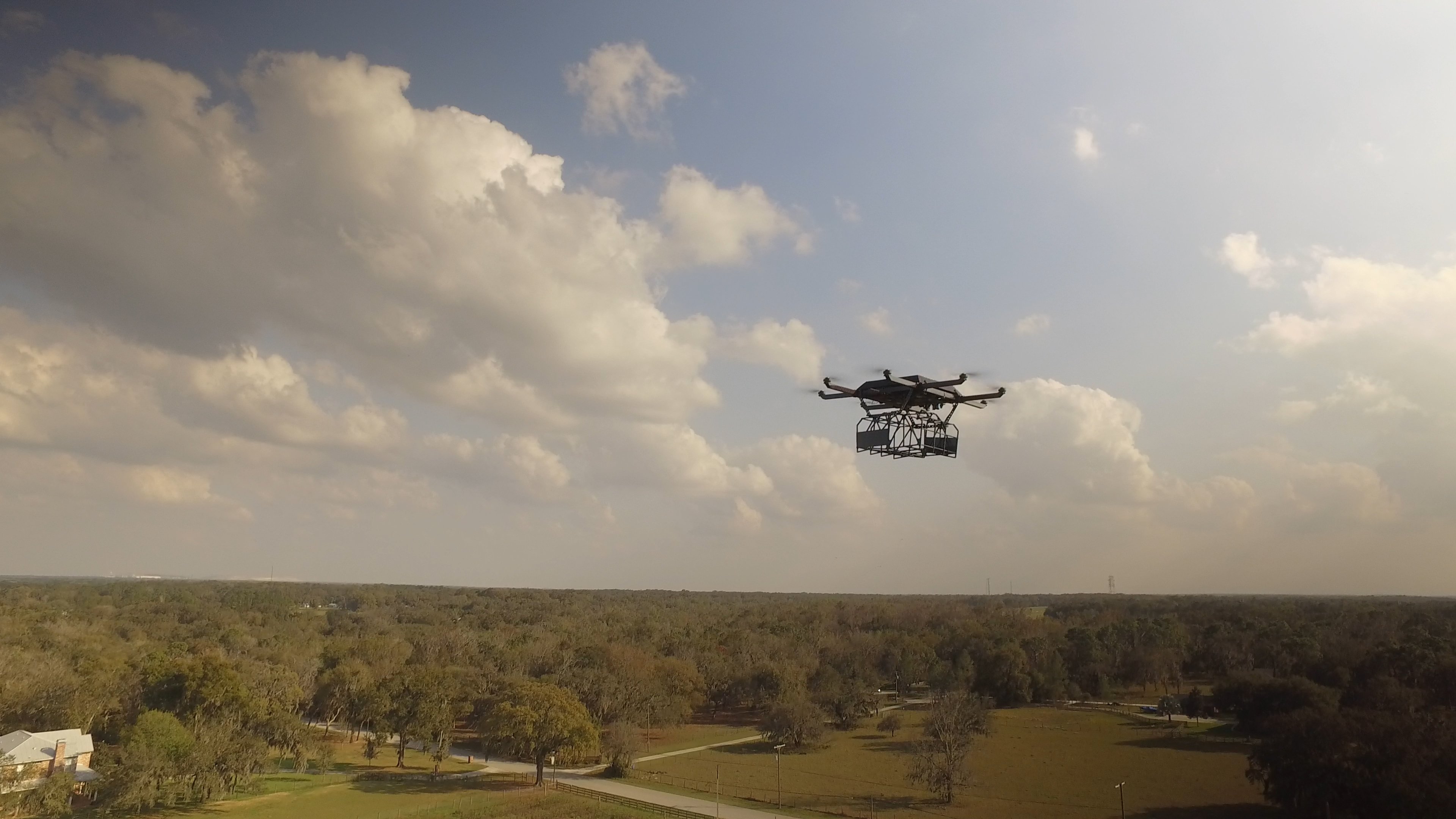 UPS testing a drone in Florida
