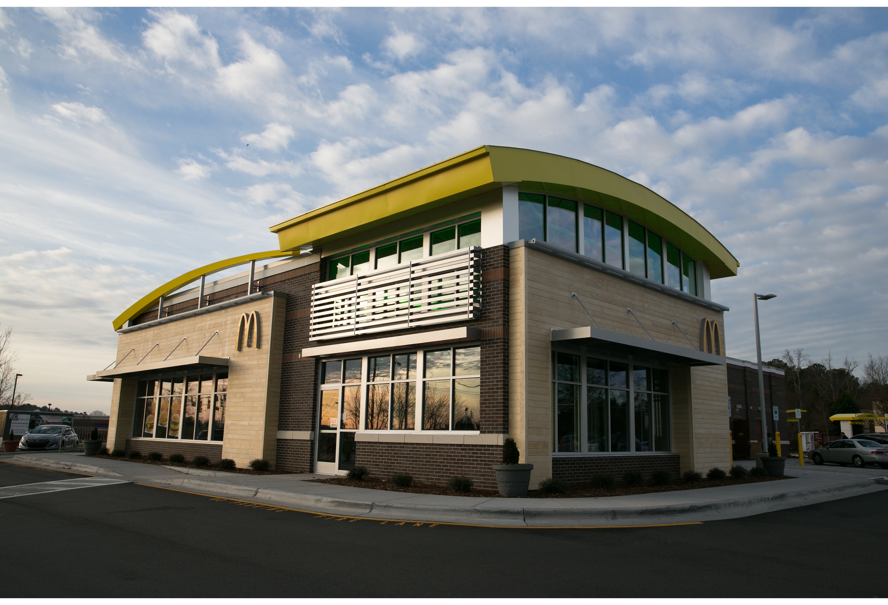 The outside of a McDonald's restaurant