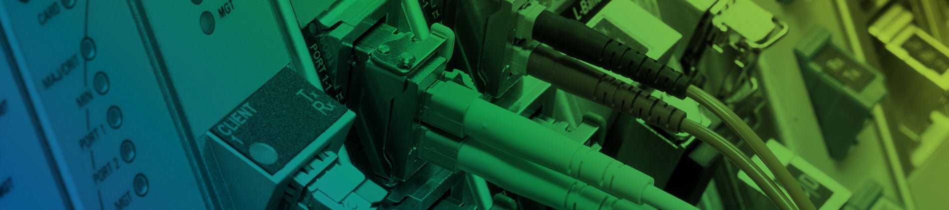 Cables connected to a switchboard