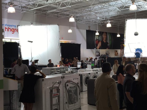 Inside an hhgregg store