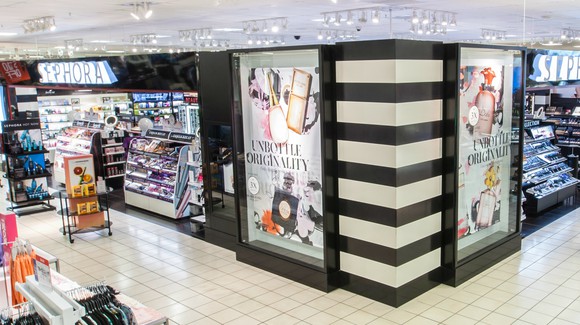A Sephora store inside a J.C. Penney.