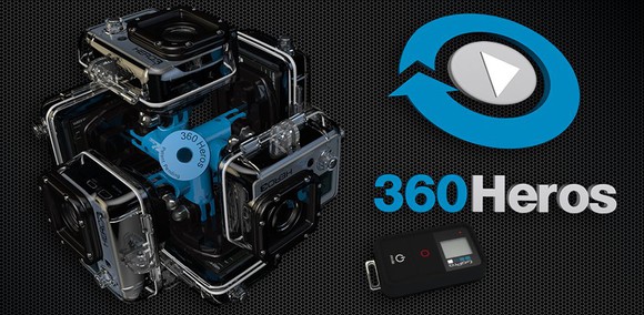 One of 360Heros' multi-camera rigs.