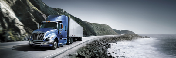 a long haul Navistar truck