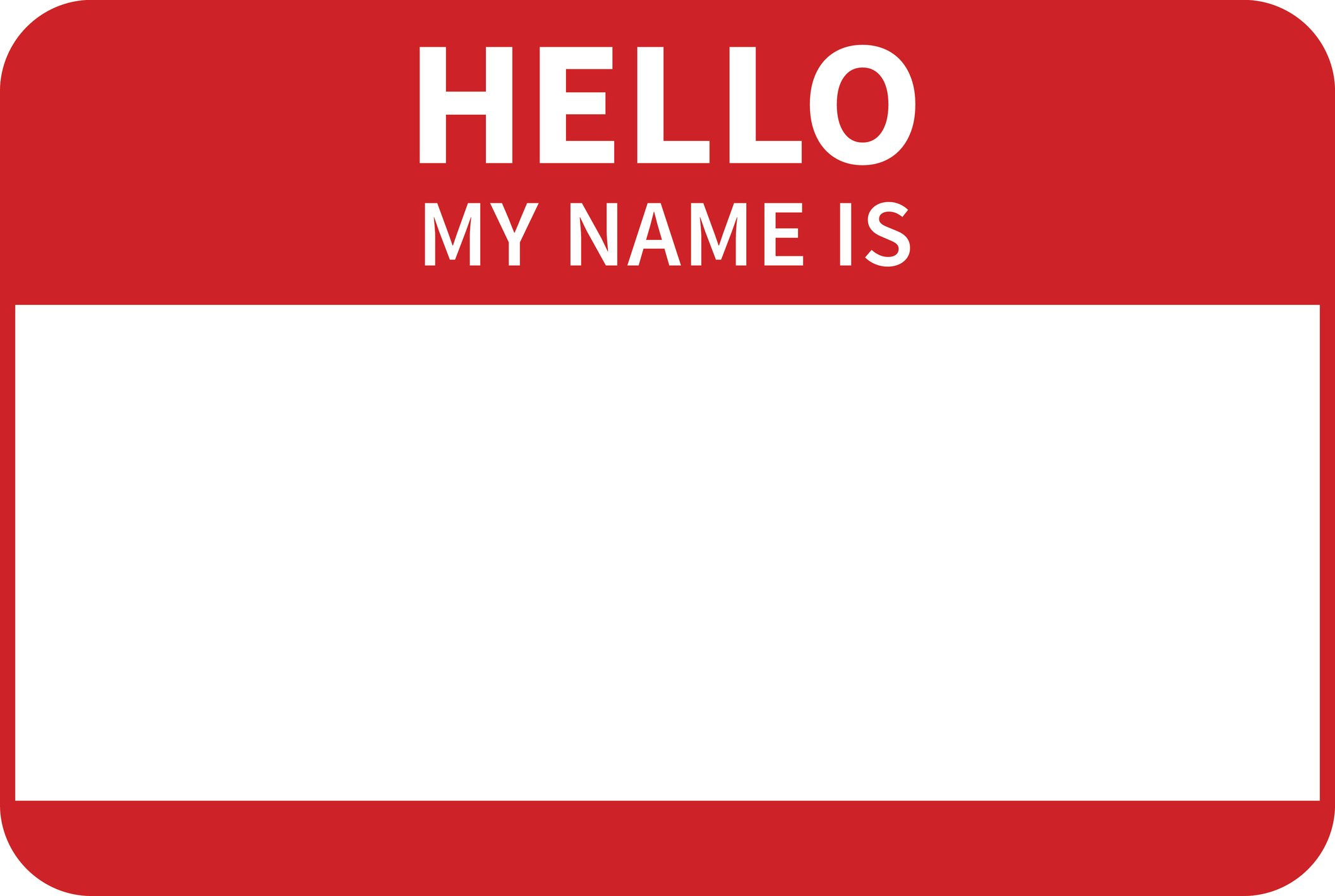 Nametag.