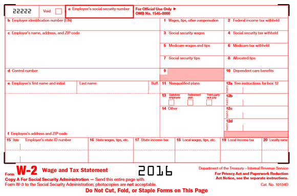 Form W-2.