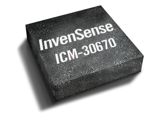 A rendering of an InvenSense-built chip. 