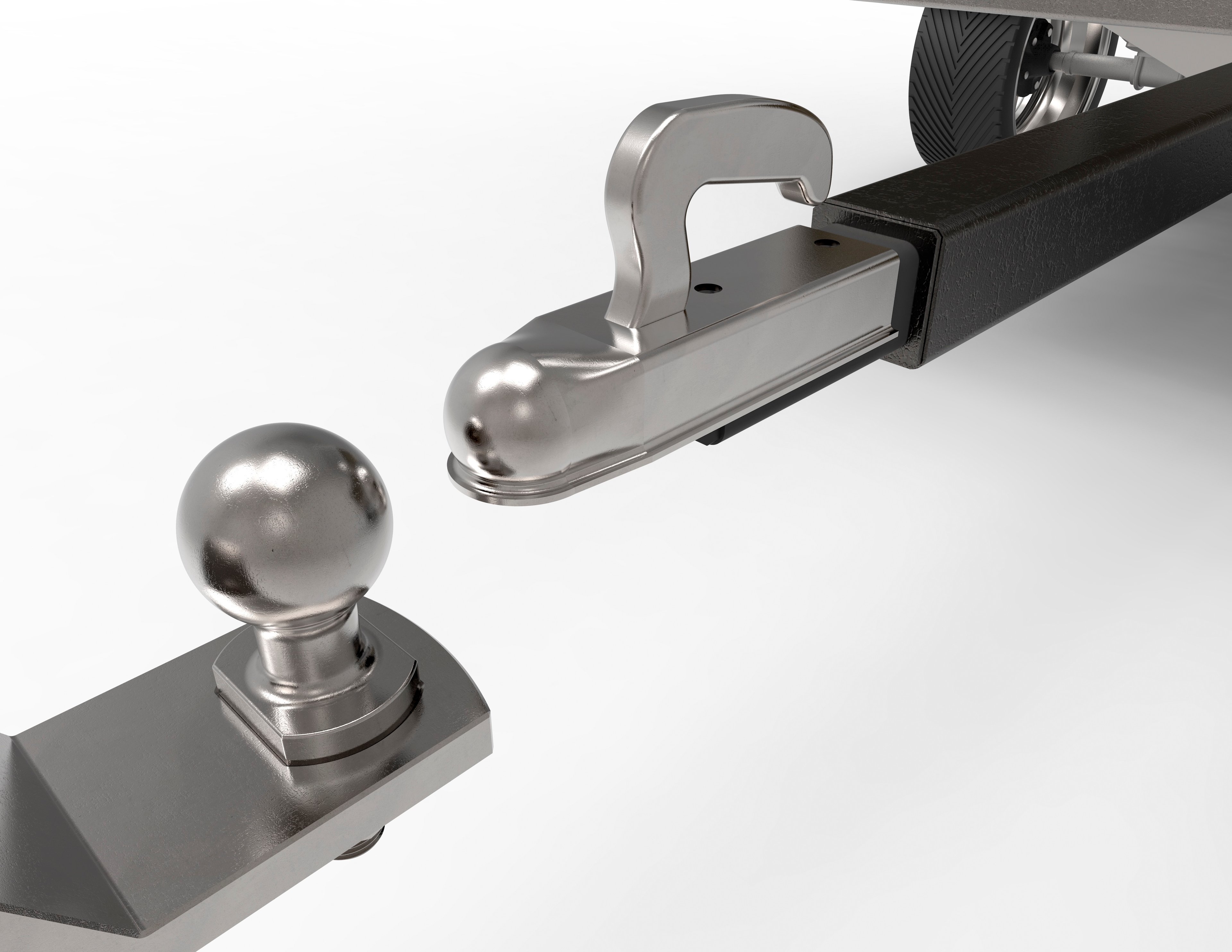 Towing ball and hitch