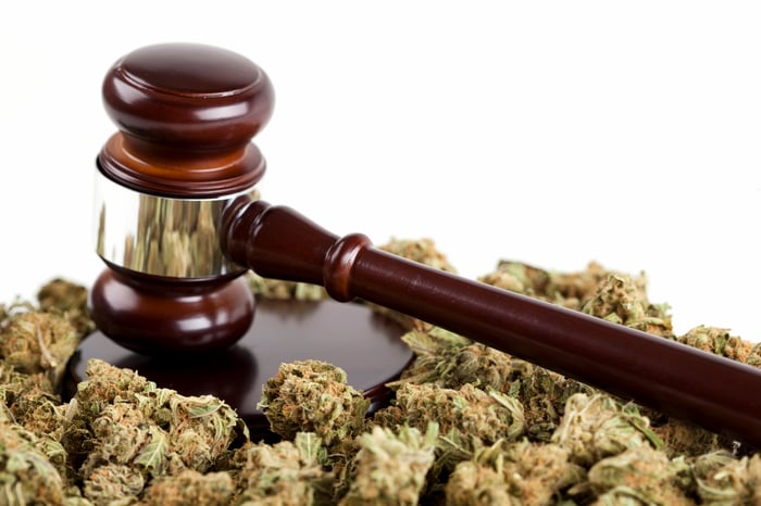 Marijuana and a judge's gavel