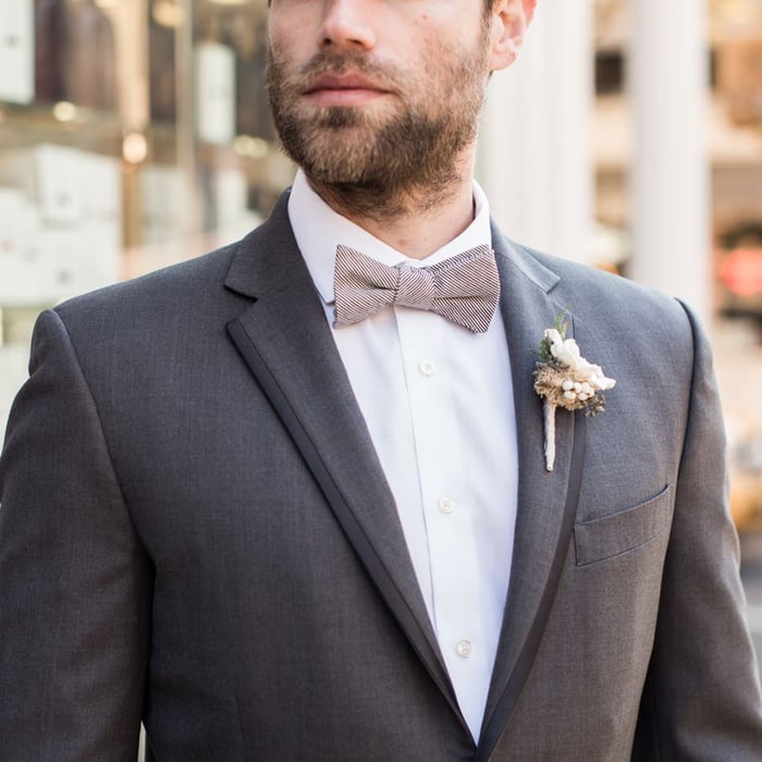 A man wearing a tuxedo.