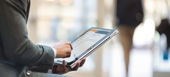 The HP EliteBook x360 laptop cum tablet.