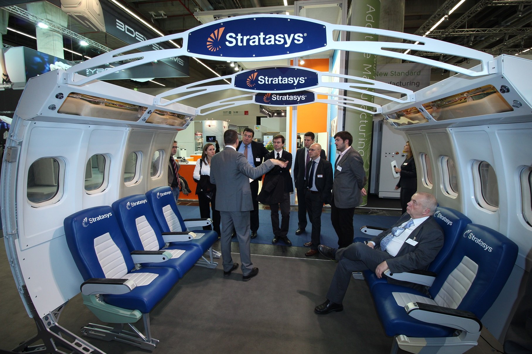 Conference display from Stratasys.