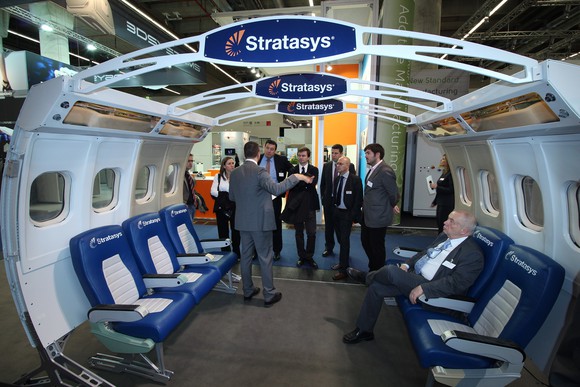 Conference display from Stratasys.