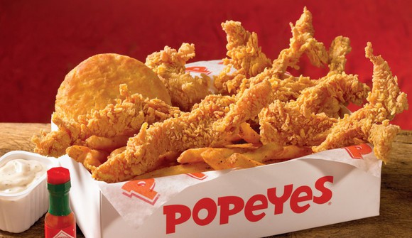 Popeyes chicken meal