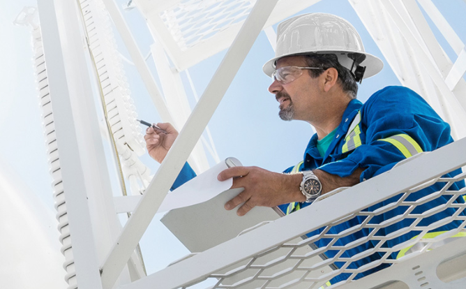 A Southern Co employee working at a nuclear facility.