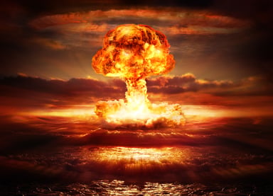 Nuclear explosion in ocean