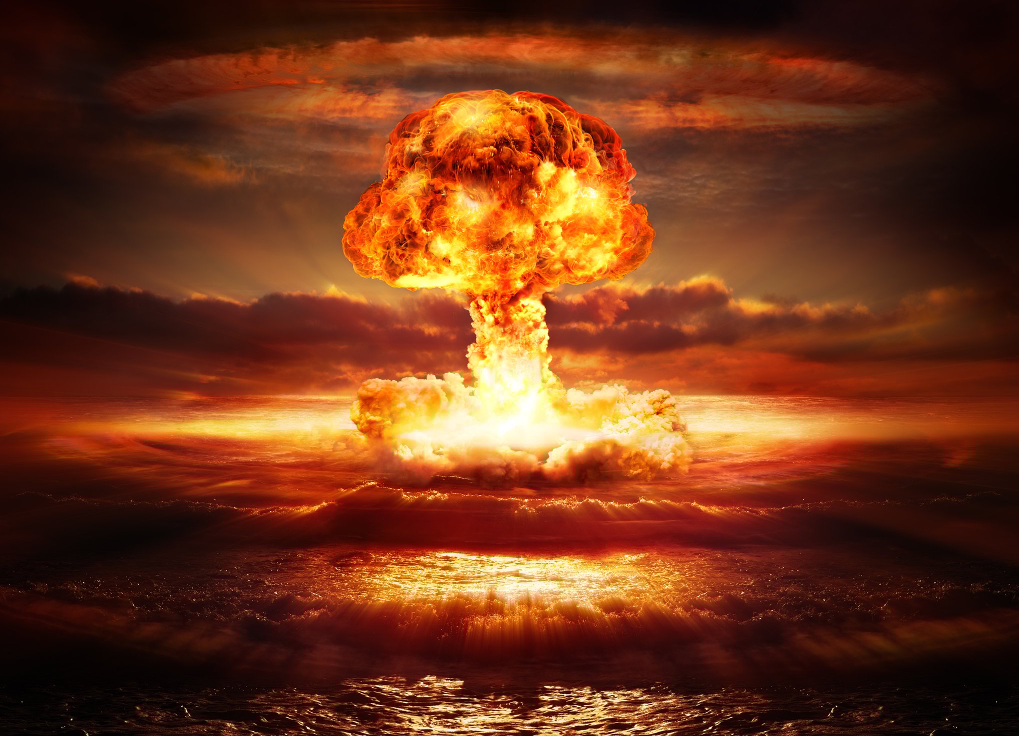 Nuclear explosion in ocean