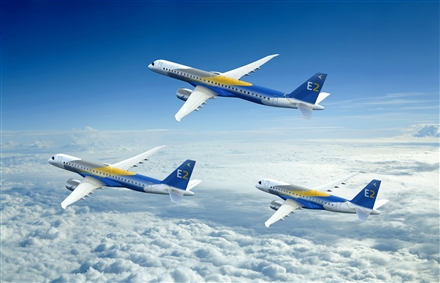A rendering of all the E2-series jet models