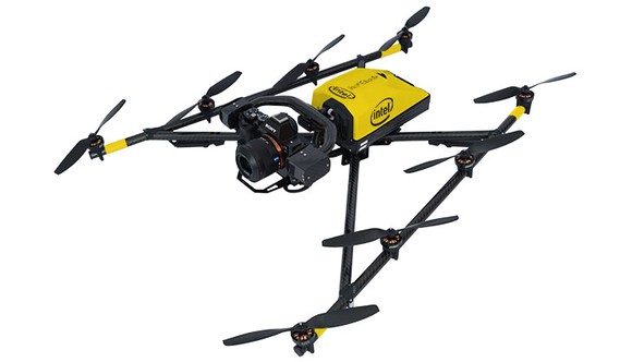 An Intel Facon 8 drone.