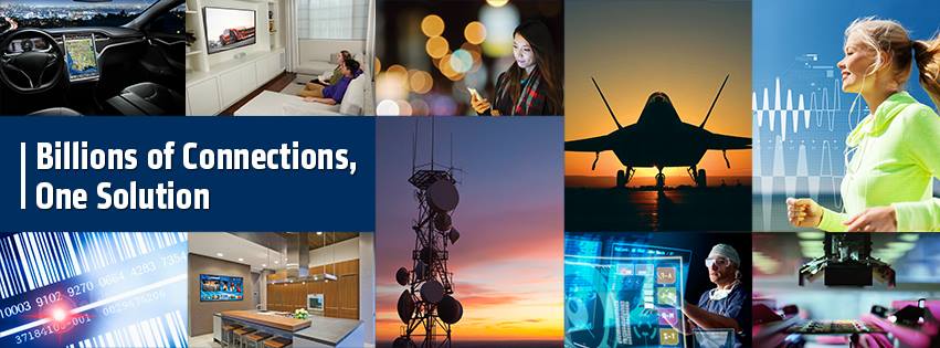 Ad showing Skyworks Solutions' connectivity applications