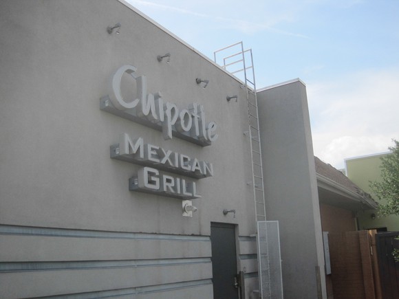 The exterior of a Chipotle Mexican Grill