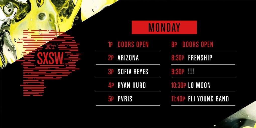 Pandora South by SouthWest show schedule.