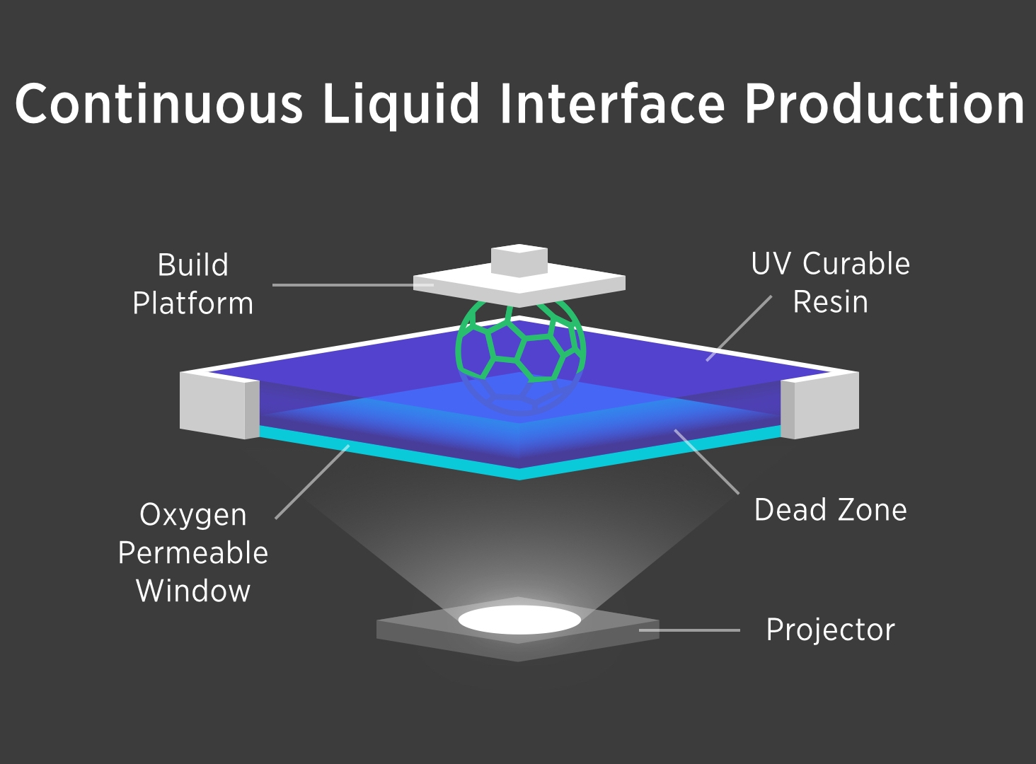 Diagram showing the CLIP process.