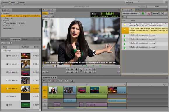 Avid Interplay software